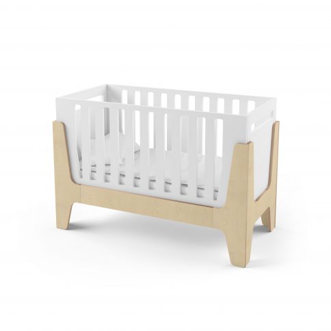 Crib Tower Baby white / natural wood