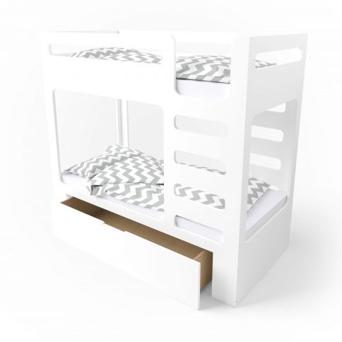 Bunk bed cuBED with box white