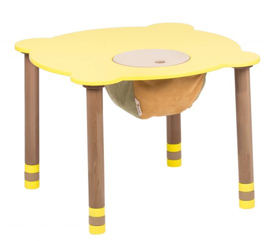 Round yellow table