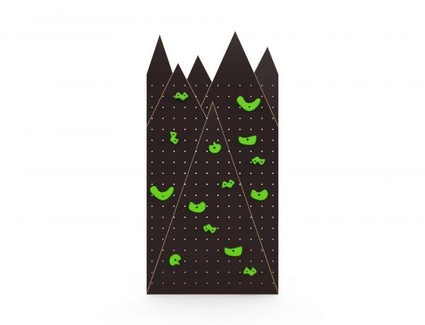 Children's climbing wall The Mountains brown (outdoor)