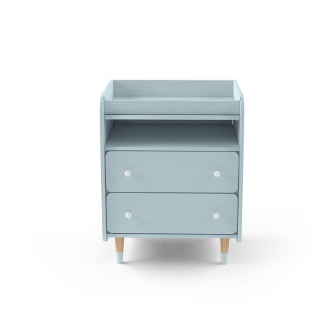 Chest of drawers with changing table Bubble II blue