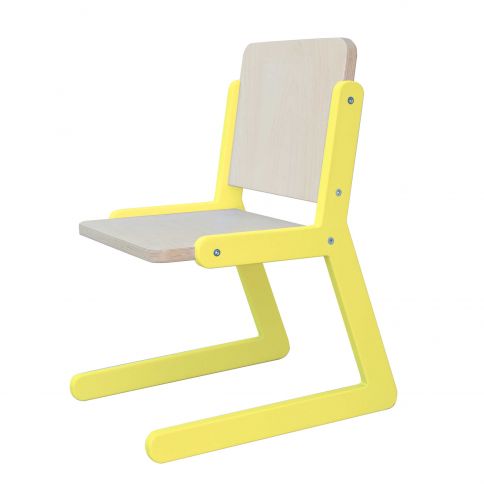 Children's chair Lines 1 yellow