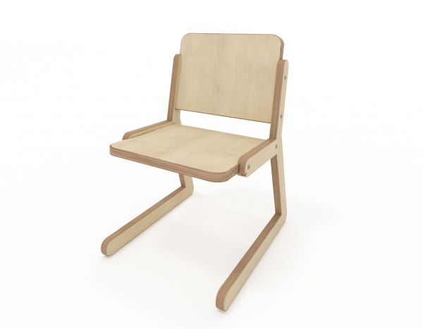 Children's chair Lines 1 natural wood