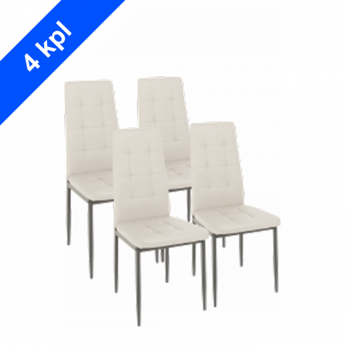 Chairs set GT K-2010 Cream White (4 pieces)