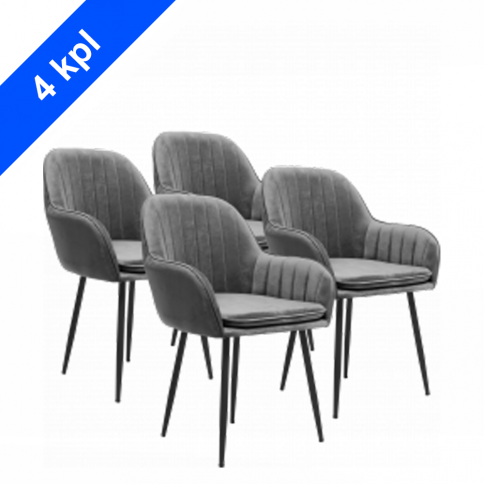 Chairs set GT K-1030 Dark Gray (4 pieces)