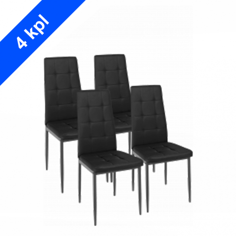 Chairs set GT K-2010 Black (4 pieces)
