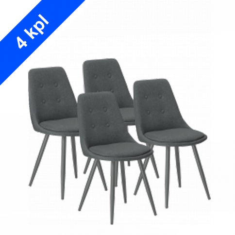 Chairs set GT K-8764 Fabric Gray (4 pcs)