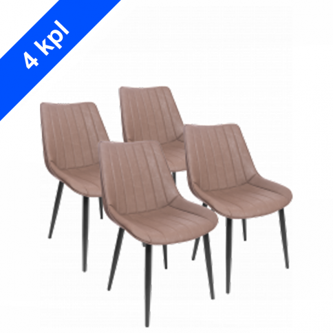 Chairs set GT K-1020 Light Brown (4 pieces)