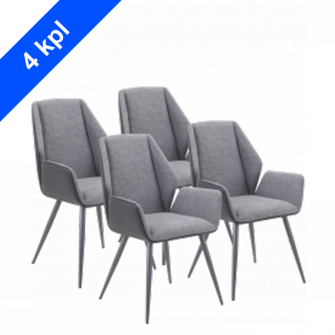 Chairs set GT K-9127 Gray (4 pieces)
