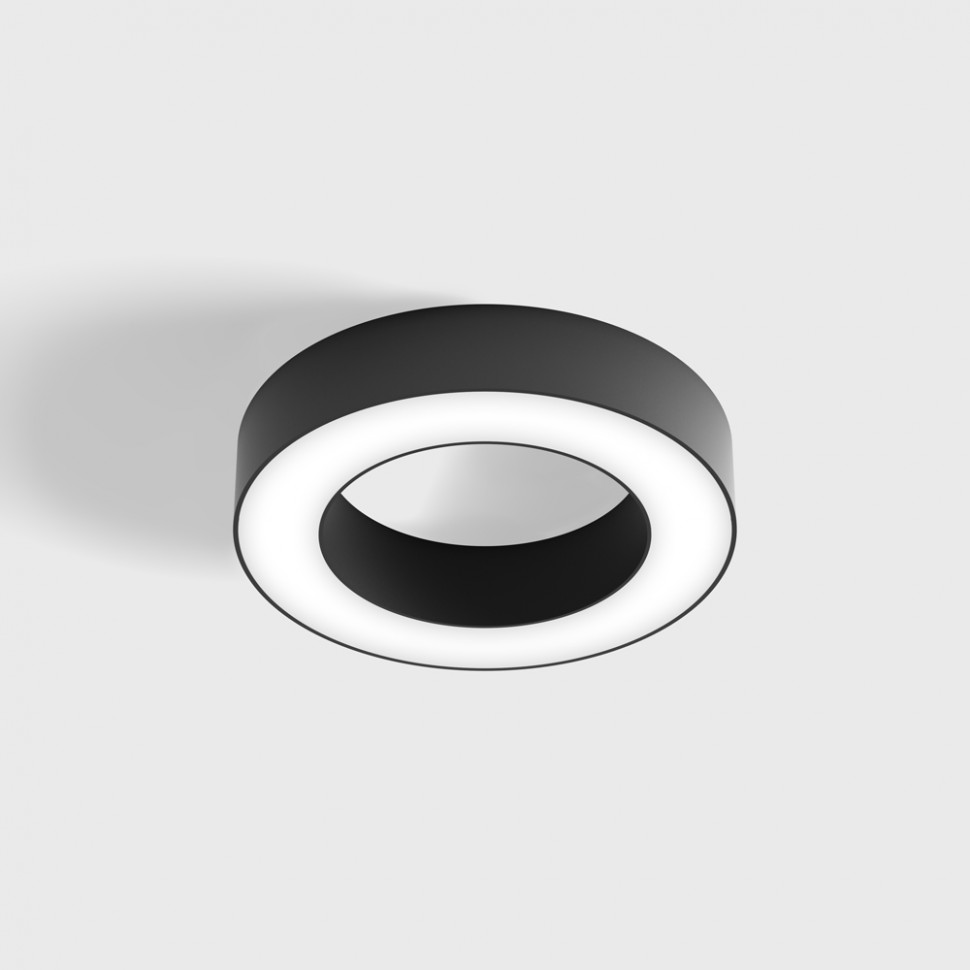 RING S, D250mm, H50mm, LED 14W, 3000K, black (02.2500.14.930.BK)