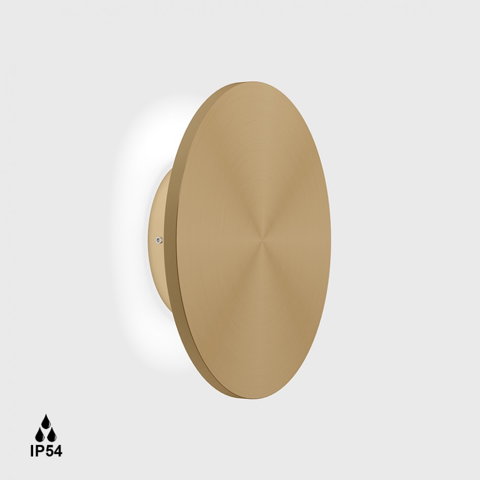 BUTTON RM, D230mm, sp 60mm, LED 14W, 3000K, light gold (10.0220.14.930.CG)