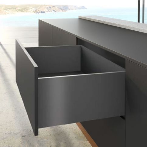 Drawer set AvanTech YOU Q L=500 H=251 anthracite Hettich