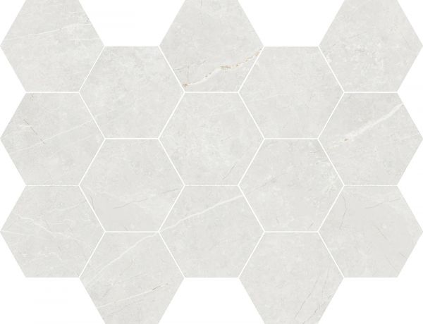 LITTLETON WHITE MATTE 32,5x22,5 HEX